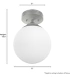 Hunter - Hepburn 8" Semi-Flush Mount by Hunter - Image 3