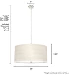 Hunter - Solhaven 24" Pendant by Hunter - Image 2