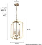 Hunter - Zoanne 14" Chandelier by Hunter - Image 2