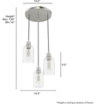 Hunter - Lochemeade 14.5" Pendant by Hunter - Image 4