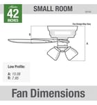 Hunter - Crestfield Flush Mount Fan by Hunter - Image 7