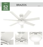 Hunter - Brazos 52" Ceiling Fan by Hunter - Image 13