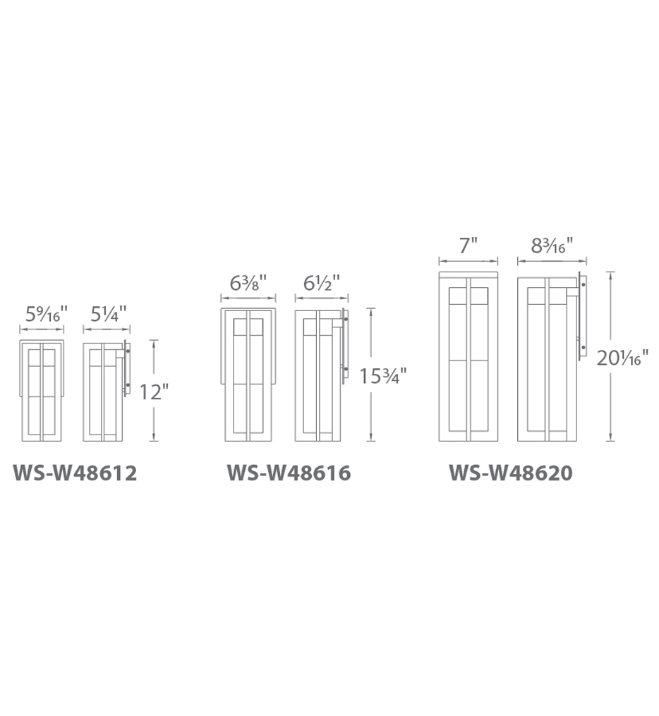 dweLED - WS-W48620-BZ - Chamber 20" Outdoor Wall Sconce by dweLED - Image 2