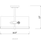 Z-Lite - Callista 16.5" Semi-Flush Mount by Z-Lite - Image 8