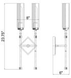 Z-Lite - Esme 23.75-inch Wall Sconce by Z-Lite - Image 6