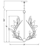 Z-Lite - 353-24MGLD - Claudine 24-inch Chandelier by Z-Lite - Image 6