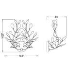 Z-Lite - 353-2S-MGLD - Claudine 14.5-inch Wall Sconce by Z-Lite - Image 6