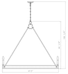 Z-Lite - 4005-12SBR - Dennison 47.5-inch Chandelier by Z-Lite - Image 5