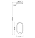 Z-Lite - 4101-7MB-LED - Saros 7.25-inch Pendant by Z-Lite - Image 6