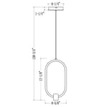 Z-Lite - 4101-8MB-LED - Saros 8.75-inch Pendant by Z-Lite - Image 6