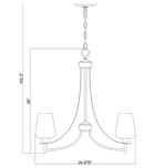 Z-Lite - 473-5BBR - Joliet 25-inch Chandelier by Z-Lite - Image 6