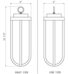 Z-Lite - 5005CHB-BK-LED - Leland 9" Outdoor Pendant by Z-Lite - Image 8