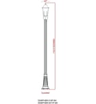 Z-Lite - 5008PHBR-519P-BK - Gannon 120.75" Outdoor Post Light by Z-Lite - Image 3