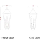 Z-Lite - 5008PHBS-BK - Gannon 25.25" Outdoor Post Light by Z-Lite - Image 6