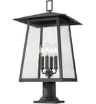 Z-Lite - 5015PHBR-533PM-BK - Rainer 26.25" Outdoor Pier Mount by Z-Lite - Image 5