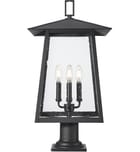 Z-Lite - 5015PHBR-533PM-BK - Rainer 26.25" Outdoor Pier Mount by Z-Lite - Image 6