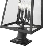 Z-Lite - 5015PHBR-533PM-BK - Rainer 26.25" Outdoor Pier Mount by Z-Lite - Image 3