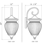 Z-Lite - 5016B-BK - Davina 28" Outdoor Wall Sconce by Z-Lite - Image 8
