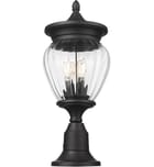Z-Lite - 5016PHMR-553PM-BK - Davina 22.25" Outdoor Pier Mount by Z-Lite - Image 8