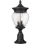 Z-Lite - 5016PHMR-553PM-BK - Davina 22.25" Outdoor Pier Mount by Z-Lite - Image 2
