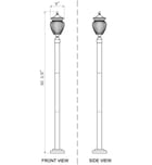 Z-Lite - 5016PHMR-567P-BK - Davina 94" Outdoor Post Light by Z-Lite - Image 5