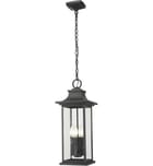 Z-Lite - 5017CHB-BK - Tiberius 9" Outdoor Ceiling Light by Z-Lite
