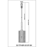 Z-Lite - 5017PHBR-5010P-BK - Tiberius 120" Outdoor Post Light by Z-Lite - Image 8