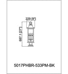 Z-Lite - 5017PHBR-533PM-BK - Tiberius 27.25" Outdoor Pier Mount Light by Z-Lite - Image 8