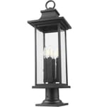 Z-Lite - 5017PHBR-533PM-BK - Tiberius 27.25" Outdoor Pier Mount Light by Z-Lite - Image 7