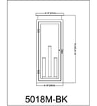 Z-Lite - 5018M-BK - Nova 20.5" Outdoor Sconce by Z-Lite - Image 8