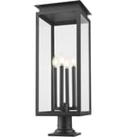 Z-Lite - 5018PHBR-533PM-BK - Nova 29.5" Outdoor Pier Mount Light by Z-Lite - Image 4