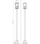 Z-Lite - 5019PHBS-536P-BK - Hartwell 115.25" Outdoor Post Light by Z-Lite - Image 7