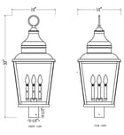 Z-Lite - 5029PHXLR-BK - Raphael 33-inch Outdoor Post Mount Light by Z-Lite - Image 6