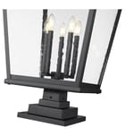 Z-Lite - 5029PHXXLS-LSQPM-BK - Raphael 42.75-inch Outdoor Pier Mounted Light by Z-Lite - Image 4