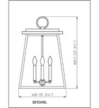 Z-Lite - 521CHXL-BK - Broughton 15.75" Outdoor Pendant by Z-Lite - Image 7