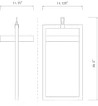 Z-Lite - 566CHXL-BK-LED - Luttrel 14.25" Outdoor Pendant by Z-Lite - Image 8