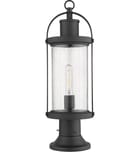 Z-Lite - 569PHM-553PM-BK - Roundhouse 22.5" Outdoor Pier Mount by Z-Lite - Image 5