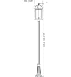 Z-Lite - 569PHXL-519P-BK - Roundhouse 125.25" Outdoor Post Light by Z-Lite - Image 6