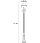 Z-Lite - 579PHXLXR-511P-BK - Talbot 128.75" Outdoor Post Light by Z-Lite - Image 8