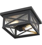 Z-Lite - 583F-BK - Brookside 12" Outdoor Flush Mount by Z-Lite - Image 5