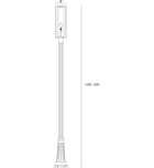 Z-Lite - 584PHBR-519P-BK - Dunbroch 121.75" Outdoor Post Light by Z-Lite - Image 6