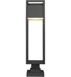 Z-Lite - 585PHBS-SQPM-BK-LED - Barwick 28.25" Outdoor Pier Mount by Z-Lite - Image 4