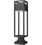 Z-Lite - 585PHBS-SQPM-BK-LED - Barwick 28.25" Outdoor Pier Mount by Z-Lite - Image 7