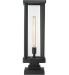 Z-Lite - 586PHBS-SQPM-BK - Glenwood 22.5" Outdoor Pier Mount by Z-Lite - Image 4