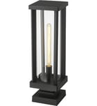 Z-Lite - 586PHBS-SQPM-BK - Glenwood 22.5" Outdoor Pier Mount by Z-Lite - Image 5