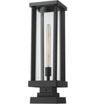 Z-Lite - 586PHBS-SQPM-BK - Glenwood 22.5" Outdoor Pier Mount by Z-Lite - Image 7