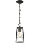 Z-Lite - 591CHM-BK - Helix 6" Outdoor Pendant by Z-Lite