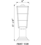 Z-Lite - 591PHM-533PM-BK - Helix 17.25" Outdoor Pier Mount by Z-Lite - Image 8