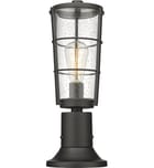 Z-Lite - 591PHM-553PM-BK - Helix 18" Outdoor Pier Mount by Z-Lite - Image 5
