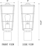 Z-Lite - 591PHM-BK - Helix 15.25" Outdoor Post Mount by Z-Lite - Image 6